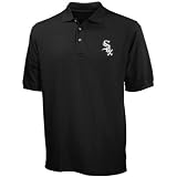 Men`s Chicago White Sox Black Classic Pique Polo