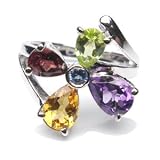 Crystal Flowers Ring - Large