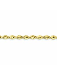Genuine 14K Yellow Gold 6mm Handmade Regular Rope Chain 30 Inches 100% Satisfaction Guaranteed.