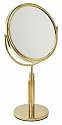 Classic Gold Plated Make Up/ Shaving Mirror With 5x Magnification  and True view