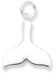 Sterling Silver Whale Tale Charm