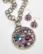 Amethyst Medallion Pendant Set Amethyst Medallion Pendant Set