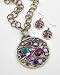 Amethyst Medallion Pendant Set