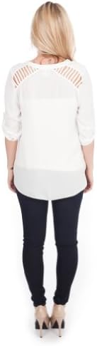 SS Brush It Off Your Shoulders Top Ivory Small