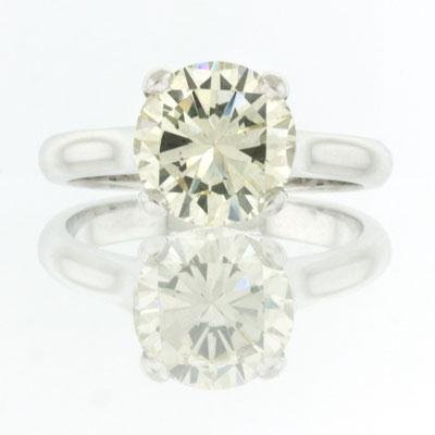 2.90ct Round Brilliant Cut Diamond Engagement 