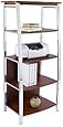 Realspace(R) Mezza Bookcase, 60In.H X 26 1/2In.W X 17 1/2In.D, Cherry/Chrome