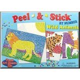 31amrhuiatL. SL160  Lauri Toys Peel and Stick by Numbers Wild Animals