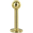 14 Gauge Solid 14KT Yellow Gold Labret - 3/8" 5mm