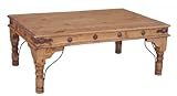 IMAGE OF Cocktail Table with Conchos (Brown) (47.00