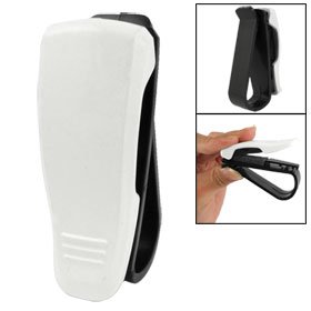 Vehicle Car Visor White Black Plastic Clip for SunglassesBlack: Car Electronics