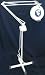3 Diopter Magnifier Lens clamp-on lamp w/ Floor Stand--WHITE