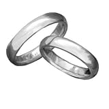 14K Men's White Gold 6MM Comfort Fit Wedding Band