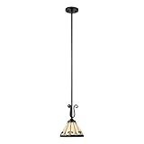 Quoizel TF1557IB Tiffany 45-Inch Rod Hung Piccolo Pendant, Imperial Bronze Finish Quoizel TF1557IB Tiffany 45-Inch Rod Hung Piccolo Pendant, Imperial Bronze Finish