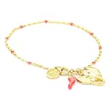 Blee Inara Elephant and Italian Horn Coral 18k