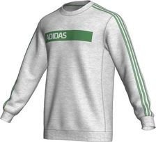 Adidas Herren Lang&auml;rmliges Sweatshirt Lin Sum Crew Neck, light grey heather/prime green s1 Preisvergleich