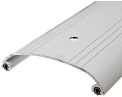Frost King W42HRH Aluminum High Rug Saddle Door Threshold, 4" Wide x 1" High x 36" Long, White