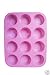 12 Cup Silicon / Silicone Muffin Tray Cupcake Cake Cases, moulds. Available in pink, blue or red