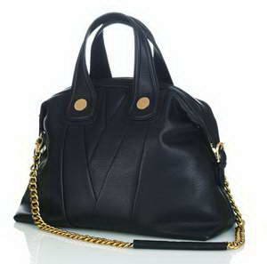 Modalu 'Tokyo' Large Shoulder / Grab Bag (Black, Bone)