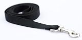 Large Black Dog Leash/Nylon Webbing: 1 wide, 6ft length.