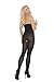 Elegant Moments Women's Opaque Bodystocking with Spaghetti Straps and Open Crotch-Plus Size