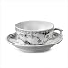 Black Fluted Half Lace 7 Oz Tea Cup and Saucer