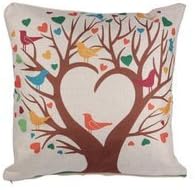 JSYOUDF The custom Pure cotton Pillow Case Vintage Owl Floral Cushion Cover Throw Sofa . 18"x18 " pillowcase.(one sides)