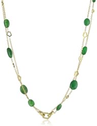 Ron Hami "Dancing Octagons" Yellow Gold Tsavorite Necklace