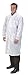 Collared Lab Coat, Male, 2XL, White