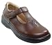 Girls: 124333B Personality Brown T-Strap