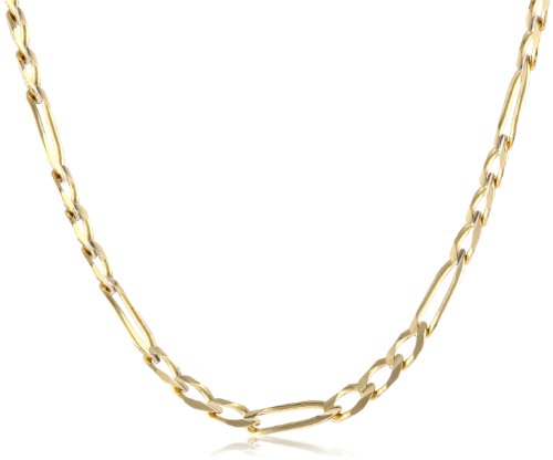 Men s 14k Yellow Gold 4 6mm Figaro Chain Necklace 24B000VHU57A 