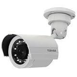 Toshiba IK-7200A Analog Bullet Camera, 480 TV Lines, 3.7-10mm Lens, 12V DC, IP66 Built in IR LEDs