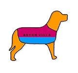 Aston Villa Personalised Waterproof Dog Coat Size XS (10 25cm)