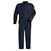 Bulwark Flame Resistant Contractor Coverall, Navy Blue, XL