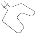 GE WB44T10010 Bake Element for GE, Hotpoint, and RCA Free Standing Ovens photo