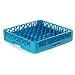 Carlisle RTP14 OptiClean Tall Peg Plate & Tray Rack, Polypropylene, 20.88" Length, 20.88" Width, 4.00" Height, Blue (Case of 6)