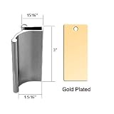 Bright Gold Tub Enclosure and Sliding Shower Door Pull Handle