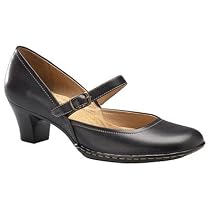 Softspots Mansy "MaryJane Style" Shoes BLACK with Vamp Strap