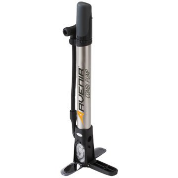Avenir Combi Bike Pump with Gauge (Silver/Black)