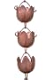 Monarchs Pure Copper Sundrop Rain Chain 8-1/2 Feet Length