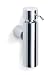 Wall mounted soap dispenser (polished stainless steel) (7.4" H x 1.95" W)