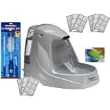 Drinkwell Platinum Fountain + Brush Kit + Aqua Garden + 10 Platinum Filters
