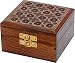 Gift for Valentine - Jewelry Boxes Wood Carving Hand Engraved Antiqued Finish Indian Style (wc335)