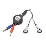 Cables Unlimited Retractable Stereo VoIP Cable (Black)