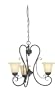 Thomas Lighting M2051-63 Ashley Three-Light 23-Inch W by 21-Inch H Chandelier, Painted Bronze