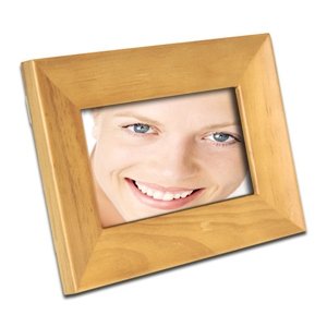 Smartparts SPDPF70EW1 7-inch LCD Natural Walnut Wood Digital Picture Frame