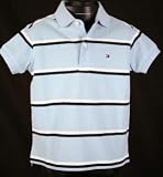 Tommy Hilfiger Baby Blue Striped Polo Shirt