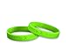 Lime Green Silicone Bracelets - Adult Size (Wholesale Pack - 50 Bracelets)