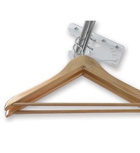 Sloped Ceiling Clothes Rod Bracket Brushed Steel