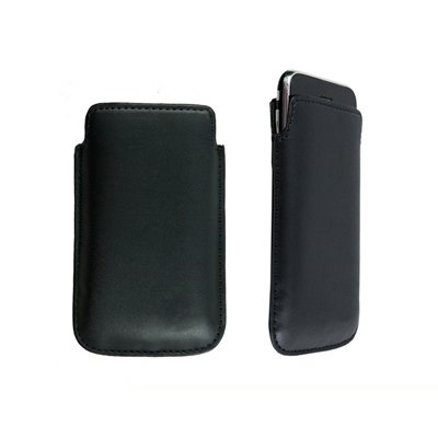 Logotrans Elegantes Leder-Etui f&uuml;r Apple iPhone 3G / 3Gs / 2G schwarz Preisvergleich