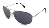 UrbanSpecs Sunglasses - Sport - Aviator / Frame: Silver Lens: G-15 Grey-Green